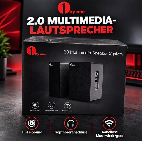 1byone pc lautsprecher - 1byone, 2.0