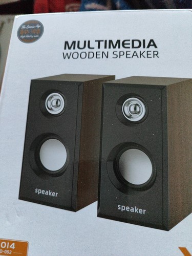 Multimedia wooden speaker - wooden,